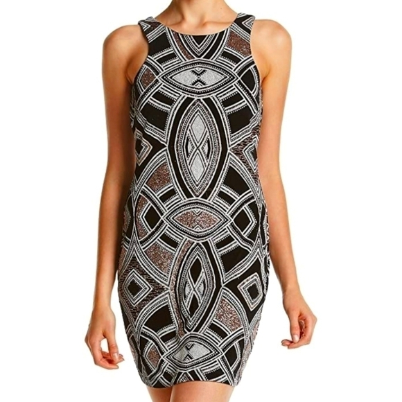 Speechless Juniors Printed Silky Knit Bodycon from Macy's - Picture 1 of 7